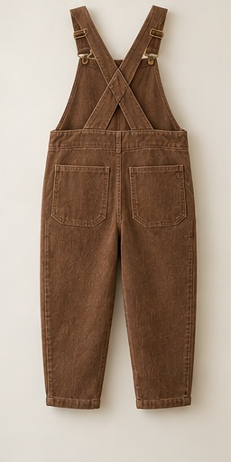 Acorn Day Overalls, Acorn Brown, back view