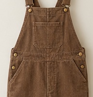 Acorn Day Overalls, Acorn Brown, corduroy and pocket detail