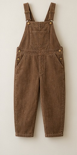 Acorn Day Overalls, Acorn Brown, front view