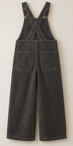 Duskwood Overalls, Charcoal, back view