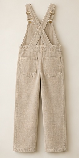 Oatfield Overalls, Oatmeal, back view