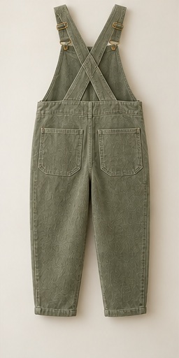 Sage Nook Overalls, Sage, back view